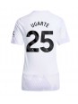 Billige Manchester United Manuel Ugarte #25 Bortedrakt Dame 2025-26 Kortermet